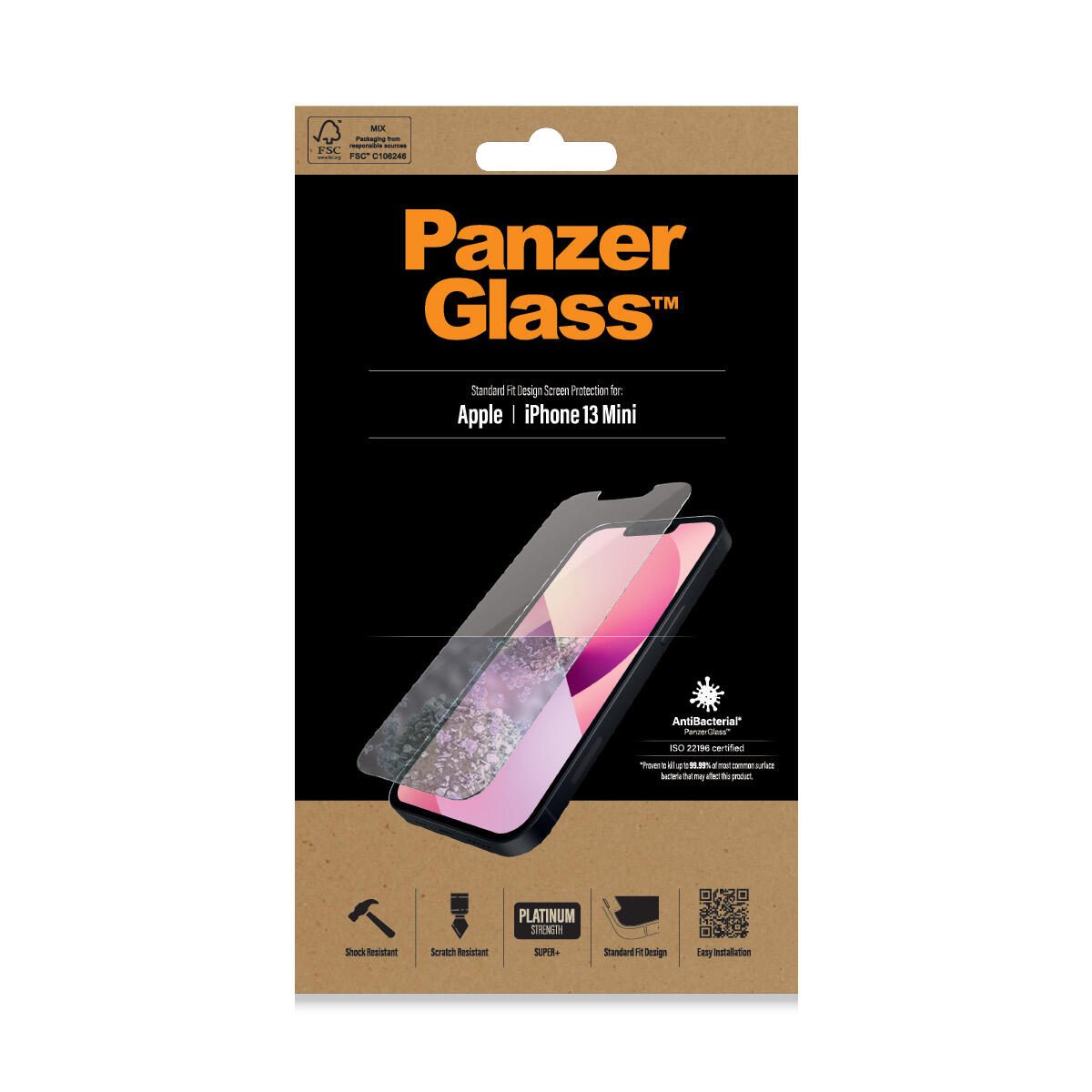 PanzerGlass für iPhone 13 mini Standard (antibakteriell) PanzerGlass für iPhone 13 mini Standard (antibakteriell)